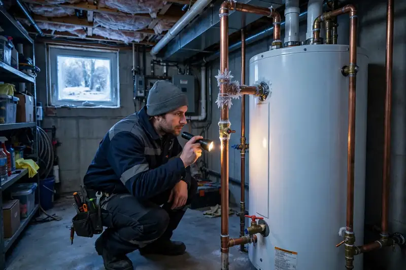 Winter Frozen Pipes and Water Heater Leaks in Wheaton, IL